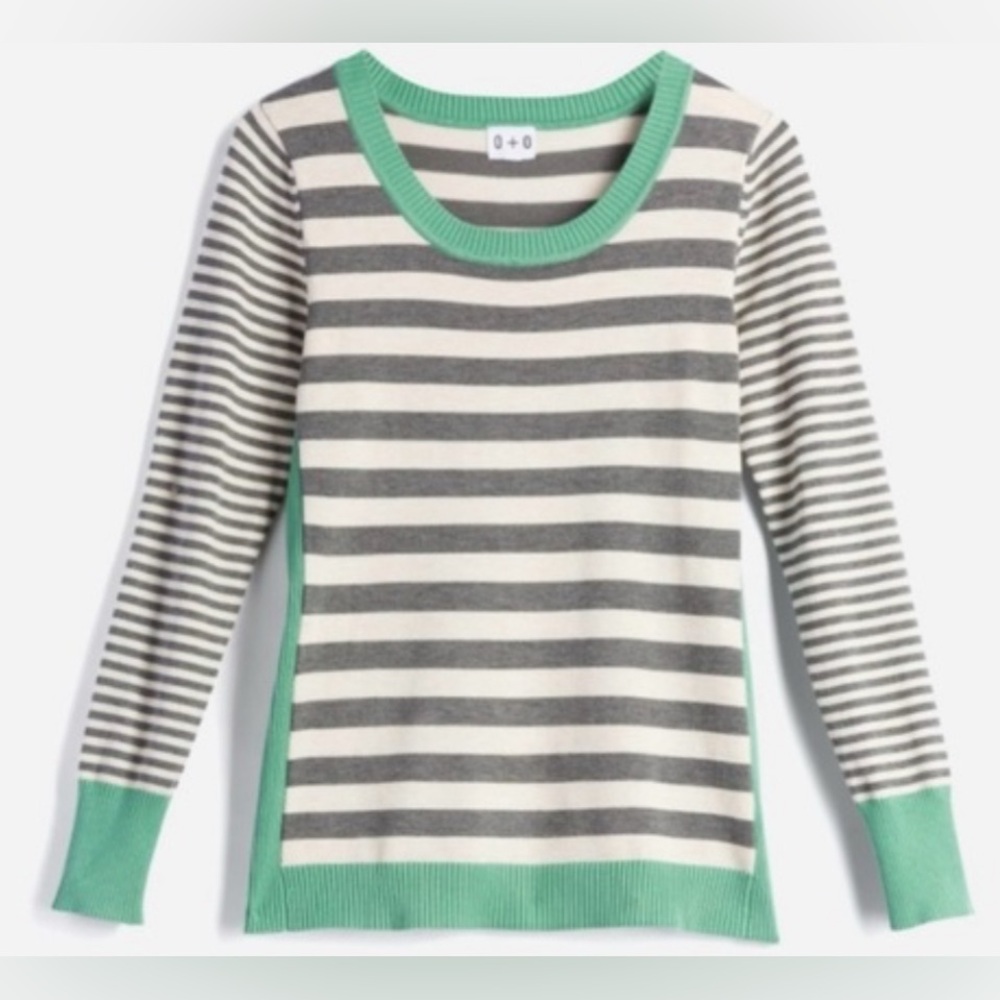 Olive & Oak Maryanne Striped Pullover Sweater Size Medium